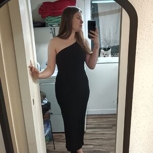 Reformation Black Dress